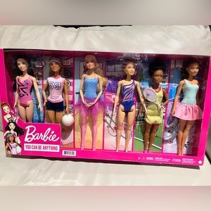 Brand NEW set of 6 Barbie Dolls!